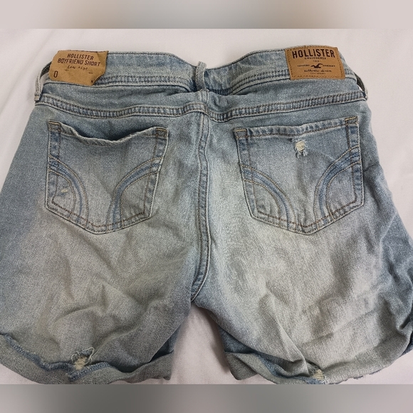 2/$30 Women's Light Blue Wash Denim Shorts Low Rise Booty Shorts Grunge (#1,369) - Picture 4 of 7